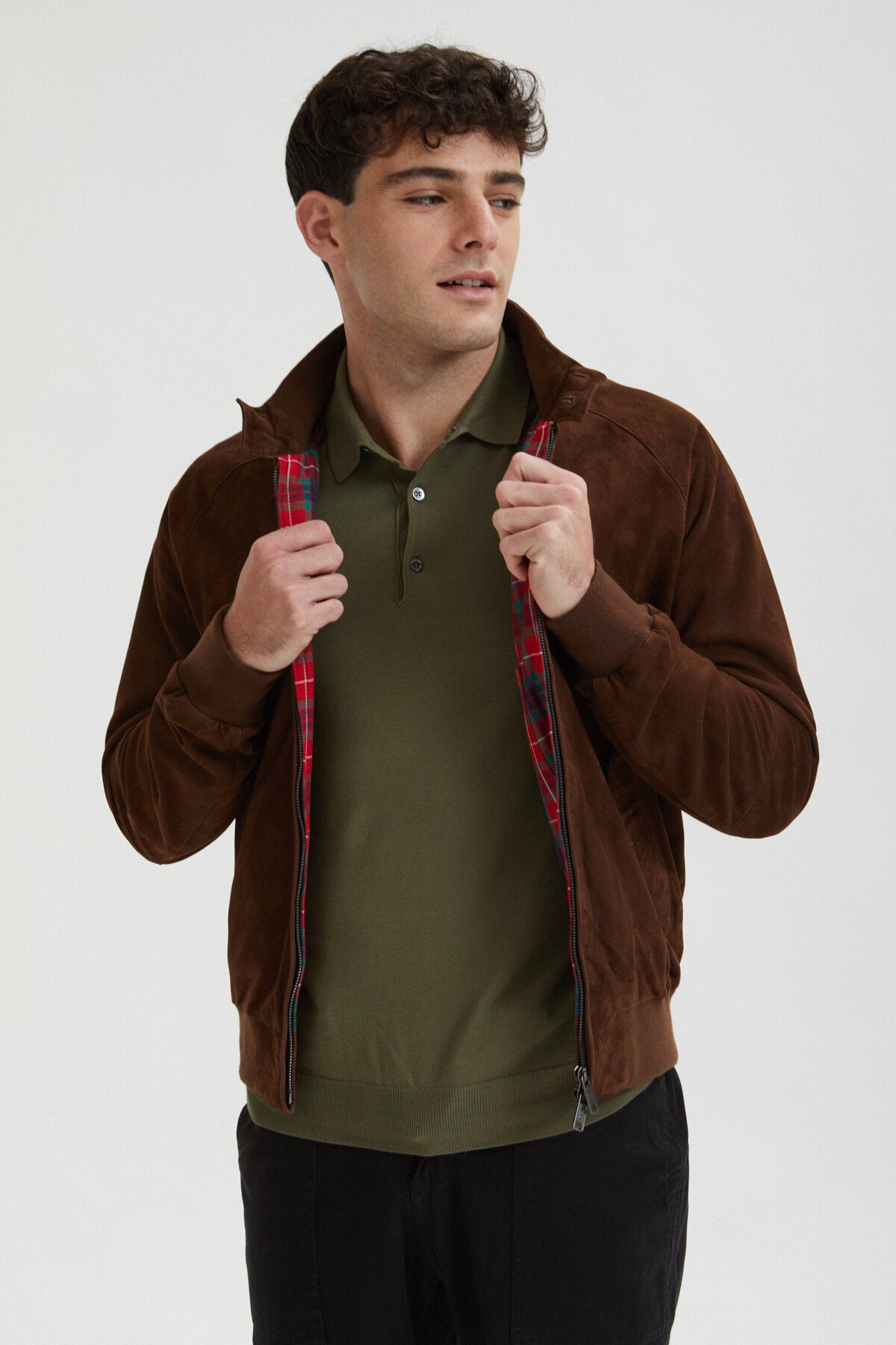 baracuta g9 suede tobacco Tweed making it a real style icon Baracuta G9 Suede Brown |