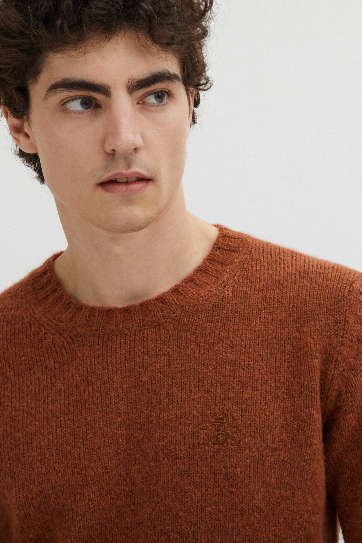 Shetland Crew Neck Cognac | Baracuta