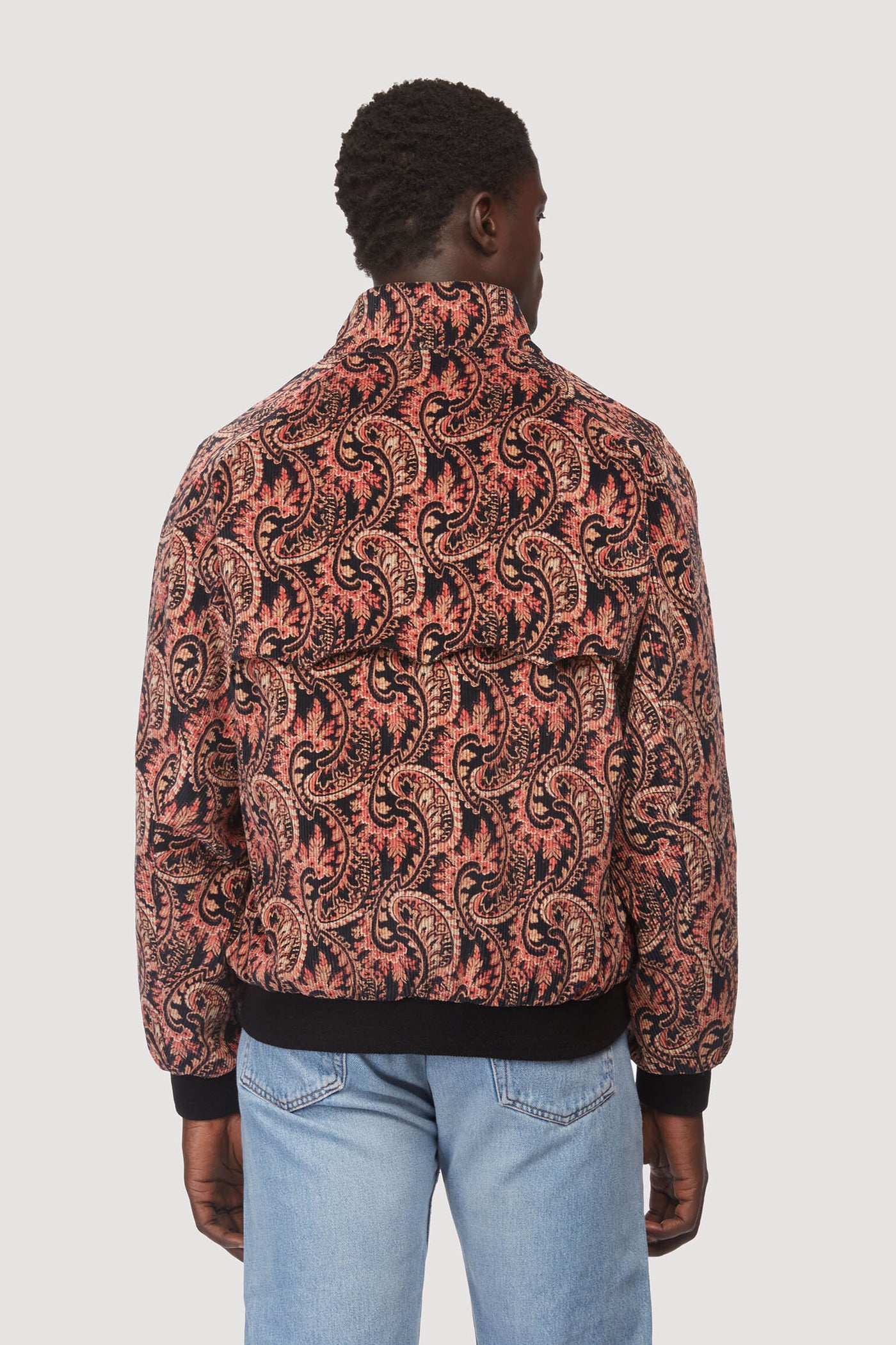 BARACUTA｜JUMPERS (BRCPS0939UT2623 706) Needles G9 Printed Corduroy Paisley Yurta Brown | Baracuta
