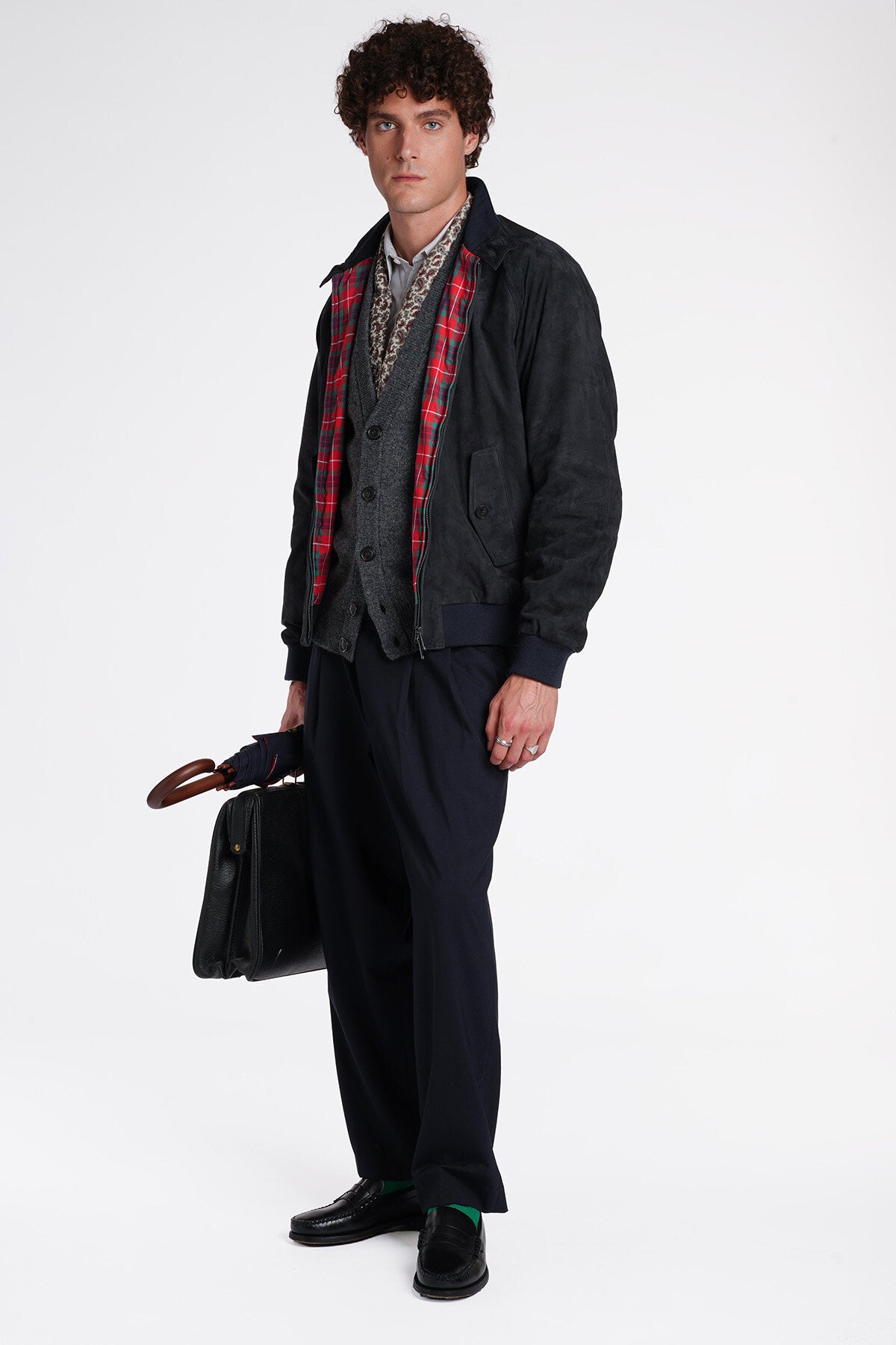BARACUTA G9【希少'80sヴィンテージ】英国製 ネイビー サイズ36 G9 Suede Navy | Baracuta