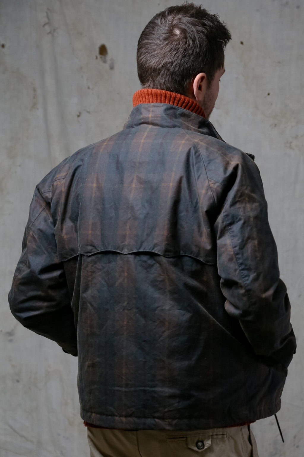 ジャケット・アウター Barbour x Baracuta G4 Wax Jacket Waxed Pattern G4 Brown Check | Baracuta