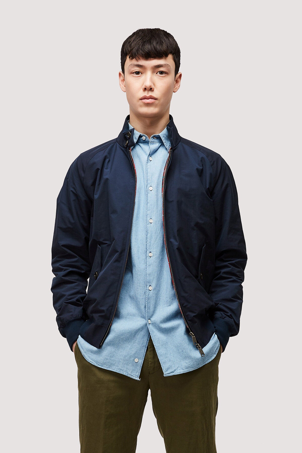 G9 Harrington Jacket Navy | Baracuta