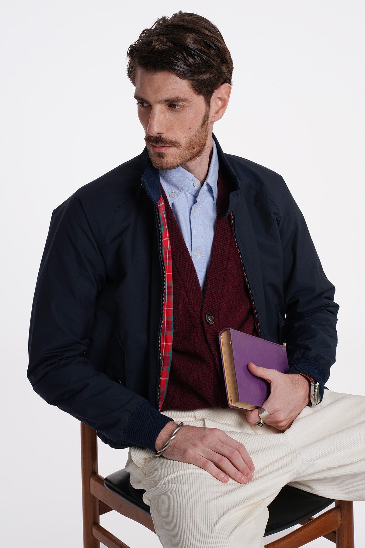 G9 Harrington Jacket Navy | Baracuta