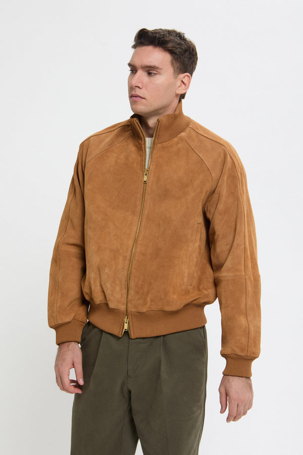 Giacca sportiva in pelle scamosciata Roughout