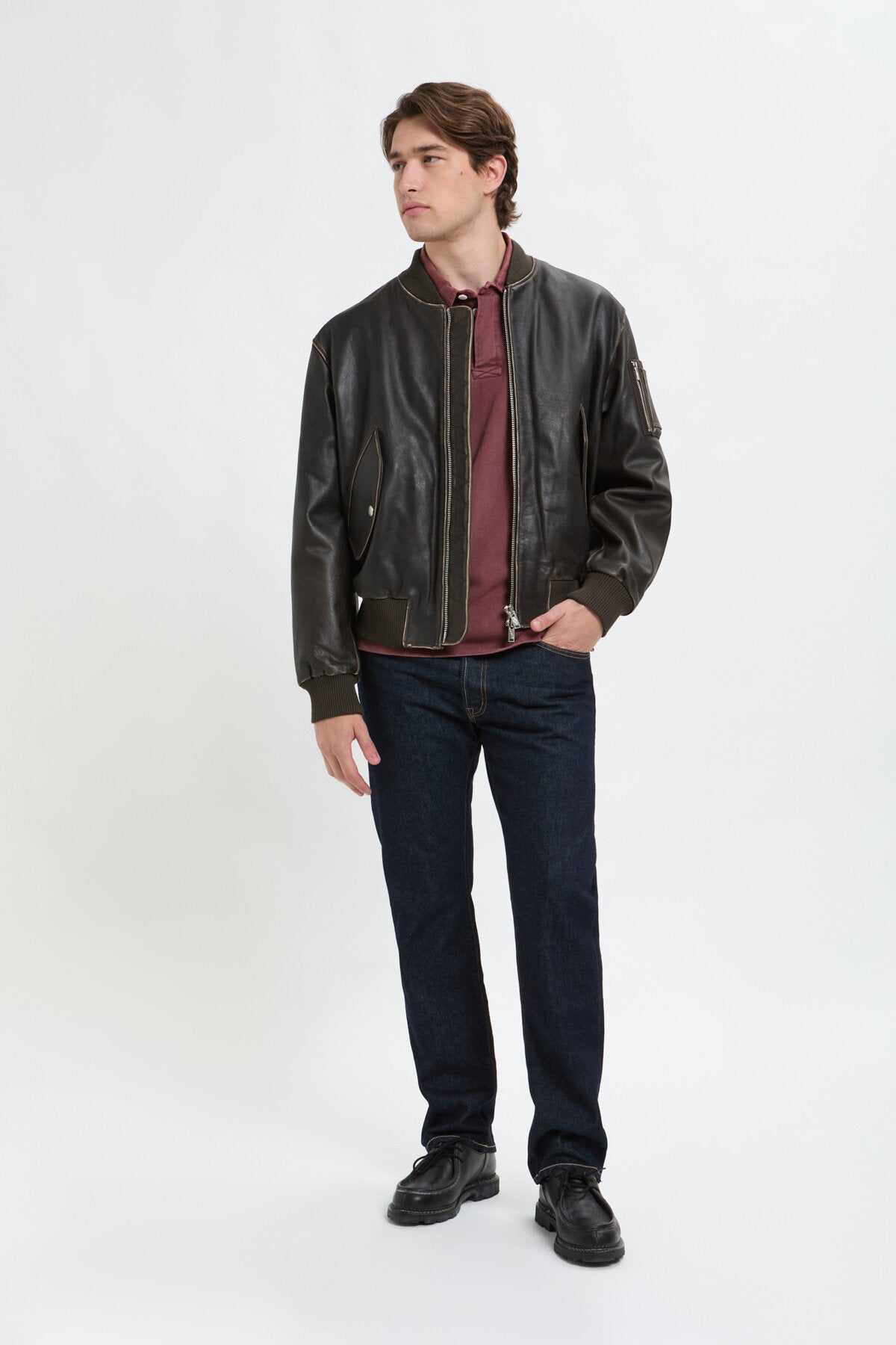 ジャケット・アウター cabaretpoval HARRINTON JACKET GREY Cavalry Twill Varsity Bomber Jacket - Grey | Levi's® US