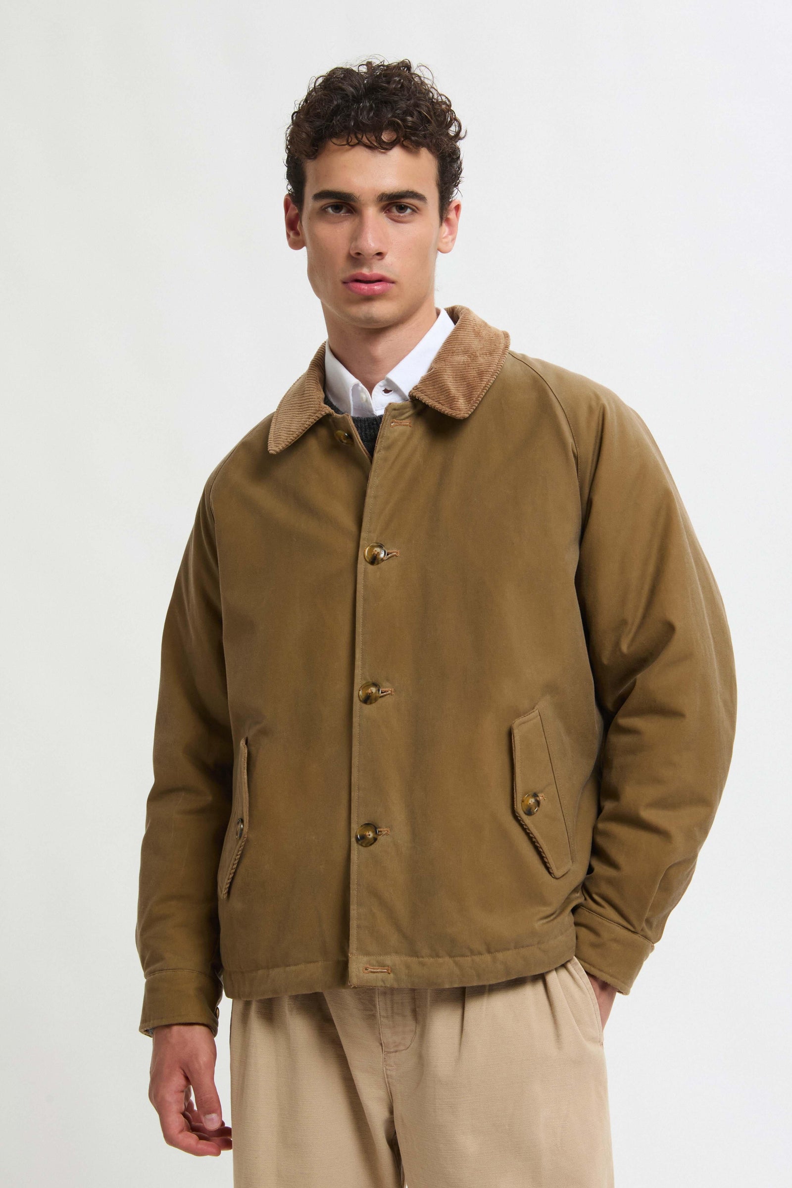 WAXED DECK JACKET Tan | Baracuta