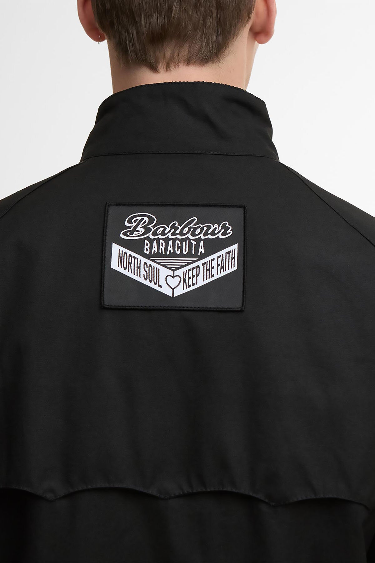 BARBOUR X BARACUTA BADGED PORTON WAX JACKET Black | Baracuta