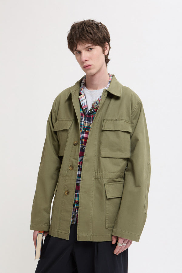 Twill Field Jacket Lichen Green | Baracuta