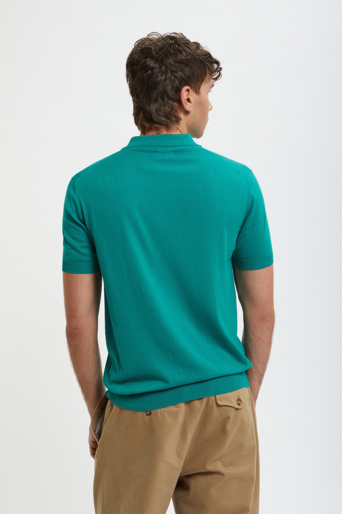 Men's Knitted Polo T-Shirts with Collar | Baracuta