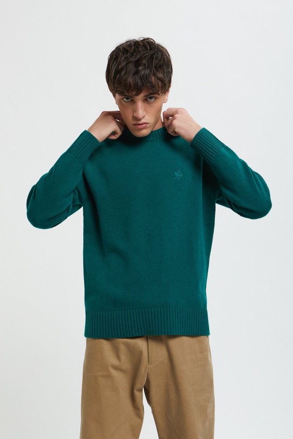 Maglione girocollo in lana merino