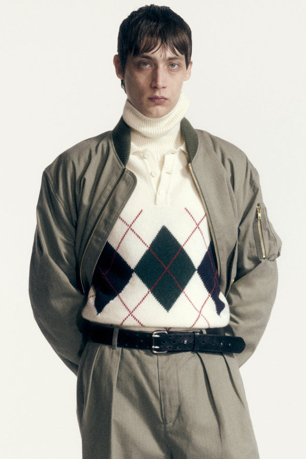 ARGYLE POLO NECK