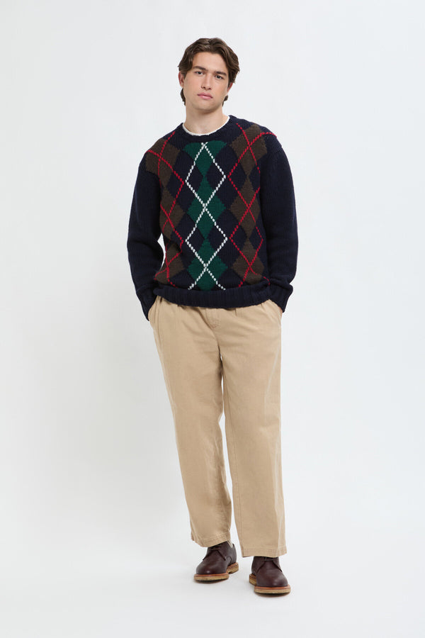 ARGYLE CREWNECK
