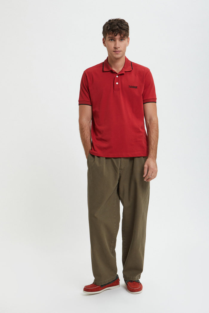 baracuta Canvas Garment Dyed Trousers Tarmac green