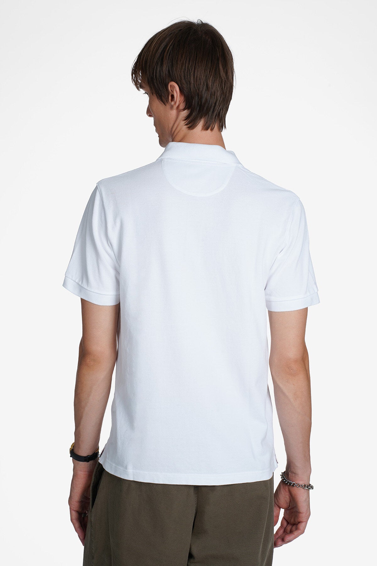 Baracuta Noah ホワイトポロシャツ M Knitted Polo Sweatshirts and T-Shirts