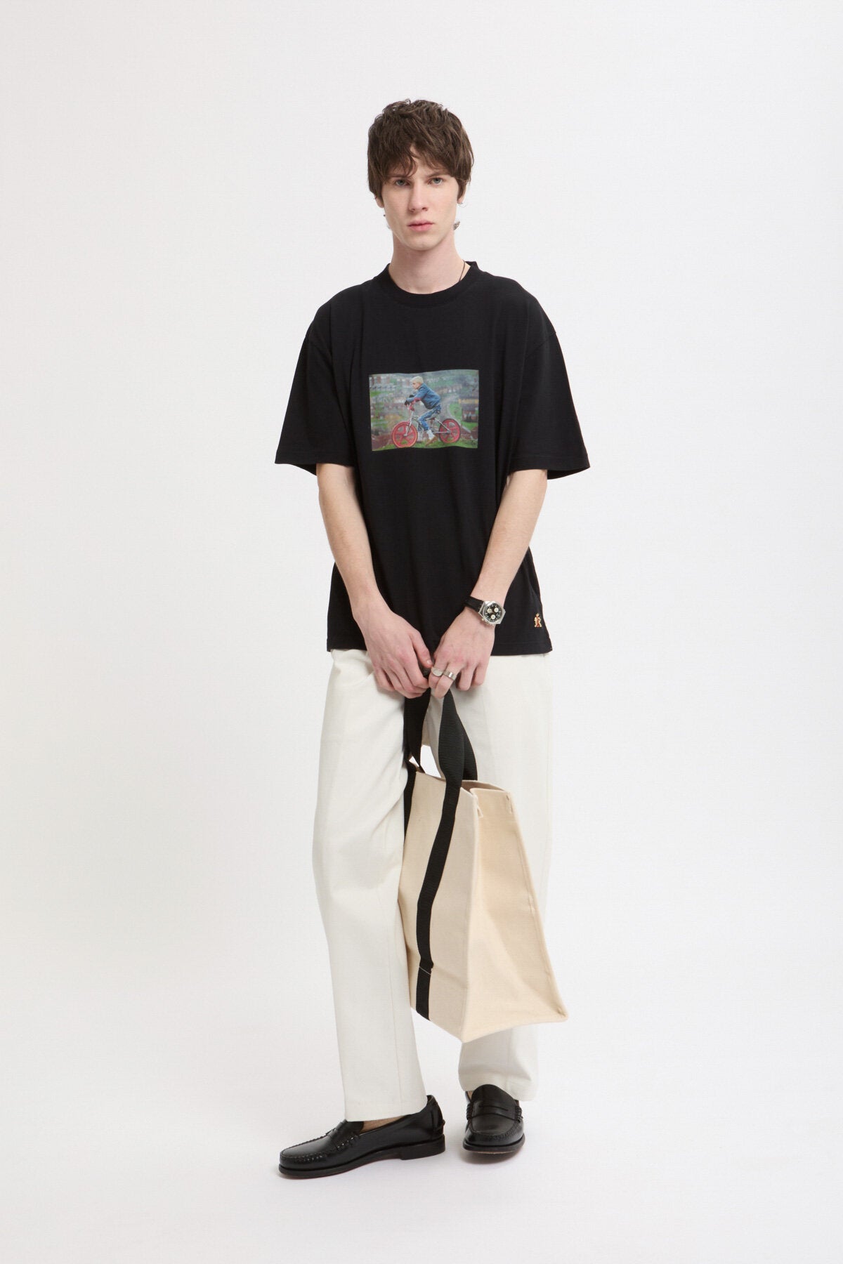 Watson君　 Gavin Watson T-Shirt 2 Black | Baracuta