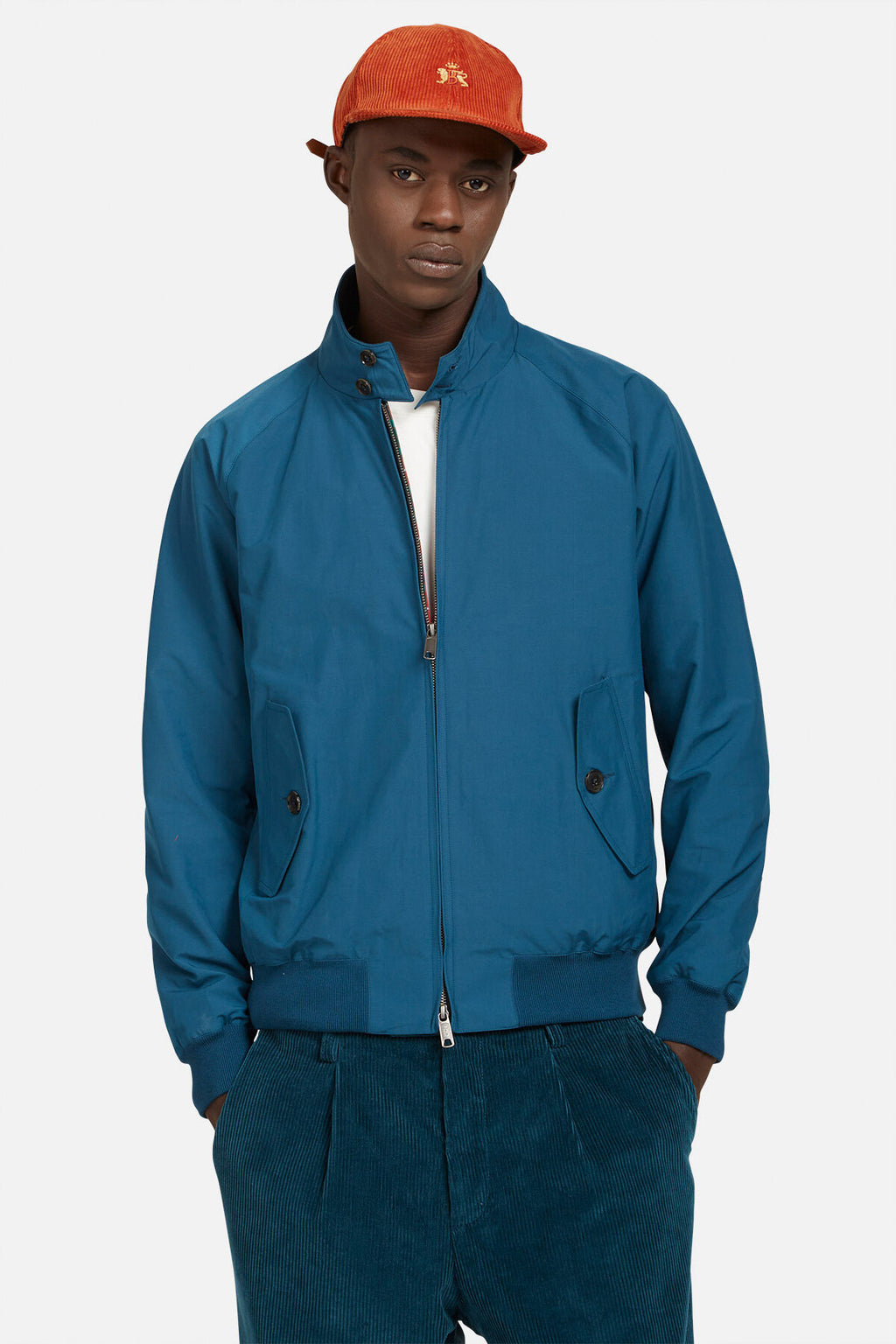 G9 Harrington Jacket Peacock Blue Baracuta