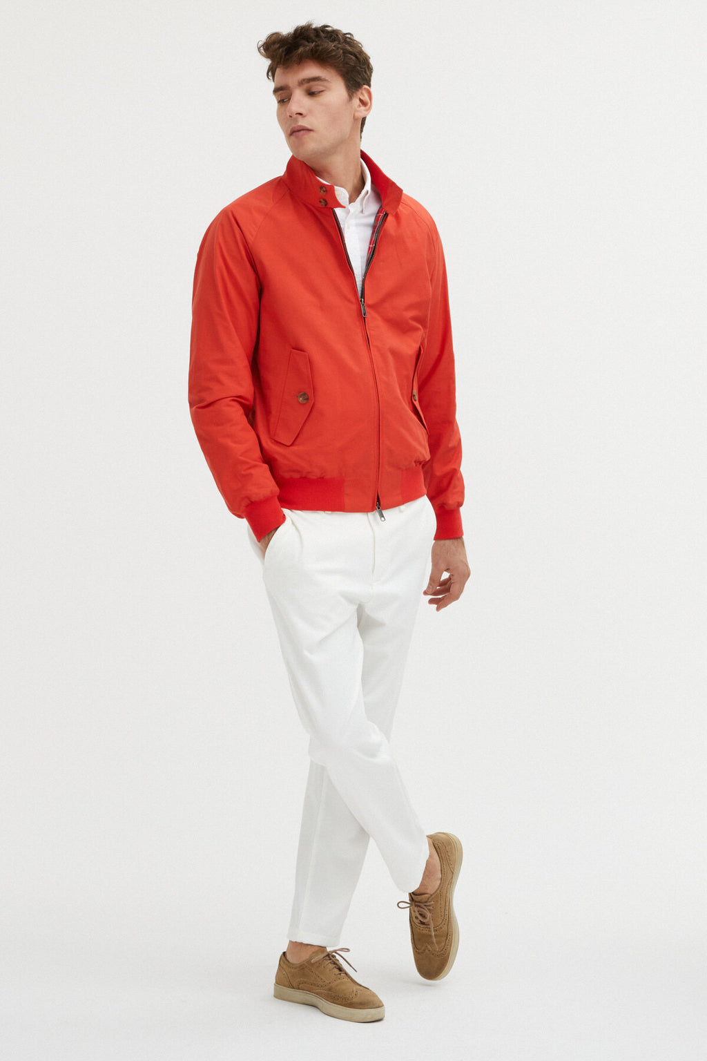 G9 Harrington Jacket Fiery Red | Baracuta