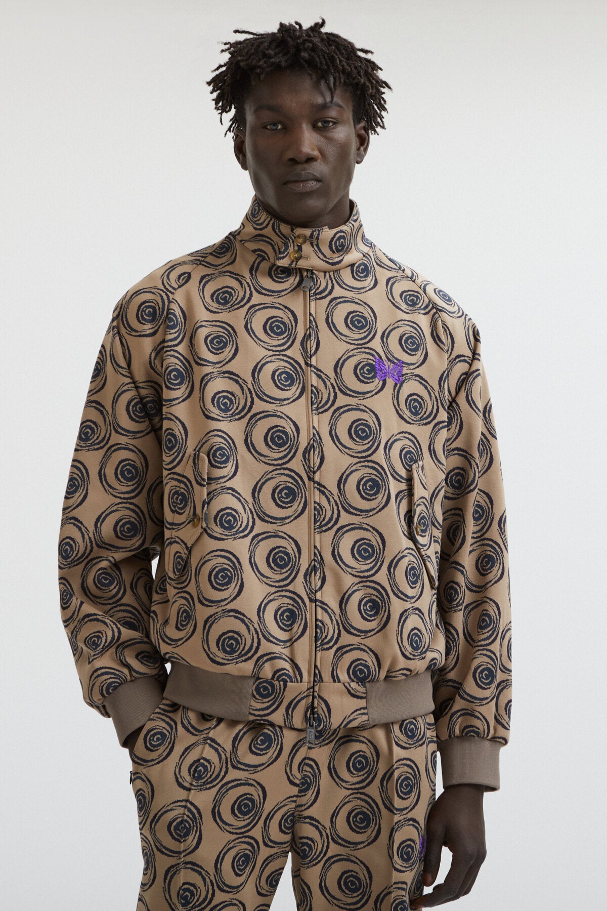 Needles G9 Jacquard Beige | Baracuta
