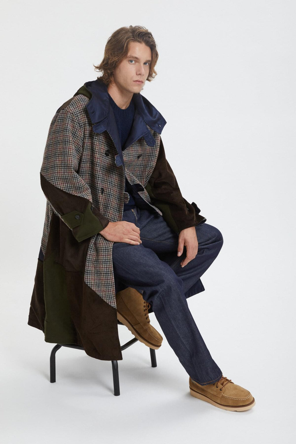 ジャケット・アウター rito structure GRID-PATTERN DUFFLE COAT BRCPS0984UT2719_901_BRC_1_9c4c