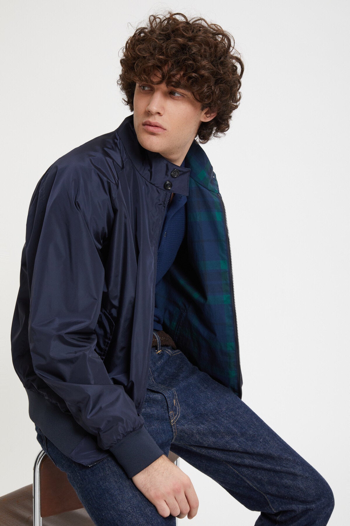 【OAFISH】Studded Two-Way Baracuta Jacket ジャケット MUSINSA | OAFISH Studded Two Way Baracuta Jacket, Black